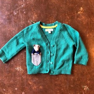 Mini Boden Green Sweater